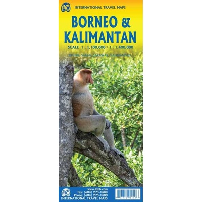 ITMB Publishing mapa Borneo (Kalimantan) 1:1,13 mil.