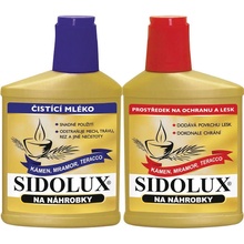 Sidolux duo na náhrobky leštěnka 330 g + čistící mléko 250 ml