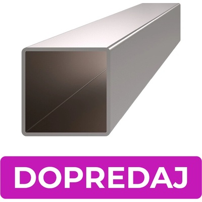 DOPRODEJ profil 35 x 35 x 2 x 2000 mm, broušená AISI 304