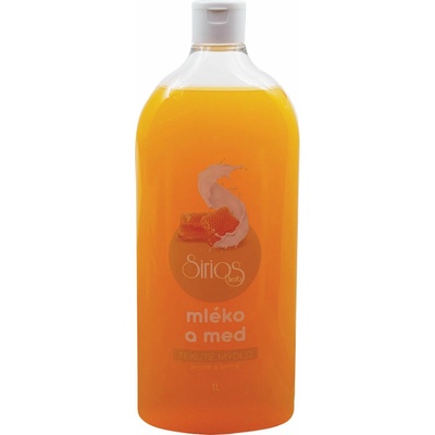Sirios Herb tekuté mydlo Mlieko a med 1 l