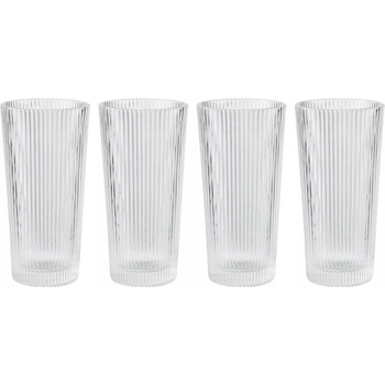 Stelton Dlhý pohár na nápoje PILASTRO číry 4 x 300 ml