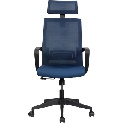 RFG Директорски стол Smart HB, дамаска и меш, тъмно синя седалка, тъмносиня (4010140320)
