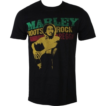 ROCK OFF мъжка тениска Bob Marley - корени, Рок, реге - Черен - ROCK OFF - BMATS17MB
