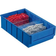 Allit Plastový regálový box ShelfBox typ D 183 x 300 x 81 mm 8 ks modrý