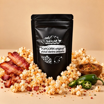 SnackAir Slaná příchuť Slanina & jalapeňo 70 g