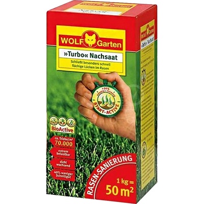 Trávne osivo WOLF SR 50 renovačné Turbo 1 kg