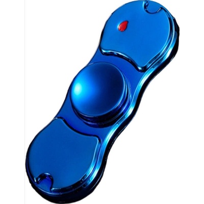 Lighter Fidget Spinner kovový modrý