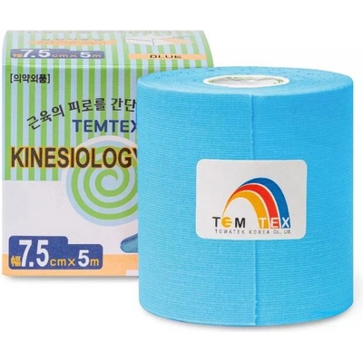 Temtex kinesio tape Classi modrá 7,5 cm x 5 m