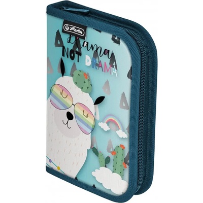 Herlitz Ученически несесер празен, 1 допълнително крило, момичета, Lama - HerlitzHerlitz