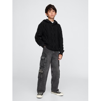 GAP Бебешки плетен пуловер GAP GAP | Cheren | Момчешки | 116/122