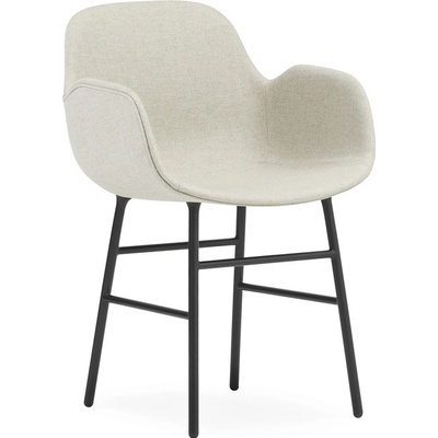 Normann Copenhagen Form Armchair Main Line Flax prírodná / čierna oceľ