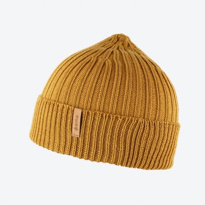 Kama pletená merino čepice A177 žlutá