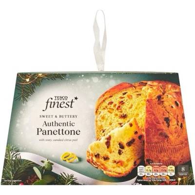 Tesco Finest Koláč z kysnutého cesta s hrozienkami maslom a kandizovanou kôrou 750 g