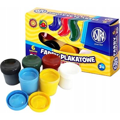 Plakátové barvy Astra 6 ks x 20 ml