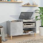vidaXL Шкаф за грамофонни плочи сив 84, 5x38x48 см инженерно дърво (831945)