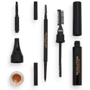 Revolution Beauty Ultra Brow Builder Kit Ash Brown Комплект за очи и вежди 3, 1gr