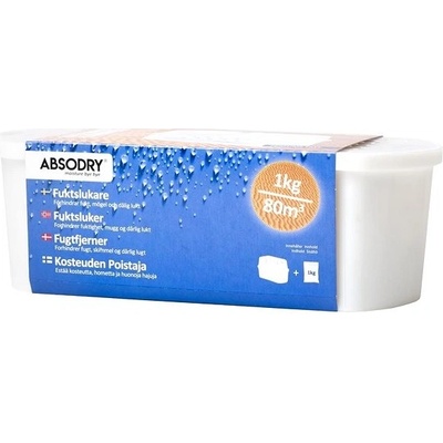 Everbrand Sweden Absodry Big Compact, pohlcovač vlhkosti pre miestnosť do 80 m3, 1000 g