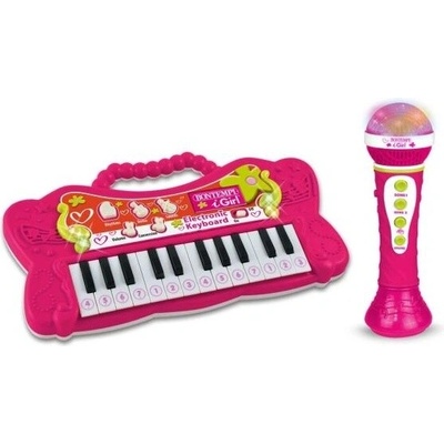 Bontempi Sada mini klávesnice a karaoke mikrofonu