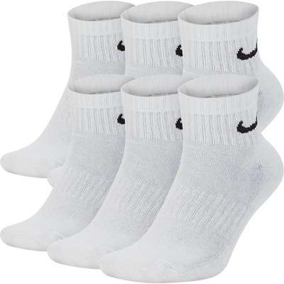 Nike Nike 6pk Quarter Sox Sn00 - White/Black
