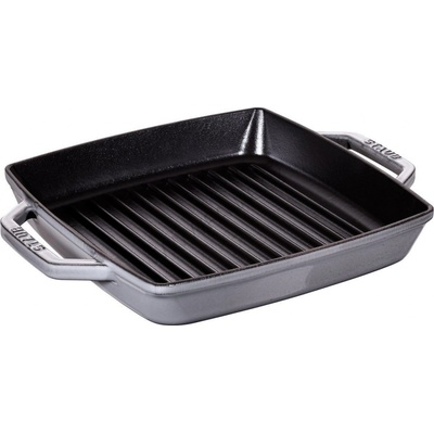 Staub Litinová čtvercová grilovací s uchy 23x23cm