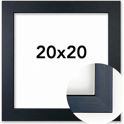 Fotorámeček Modena Rozměr: 20 x 20 cm, Barva: Černá, Typ zasklení: Plexi