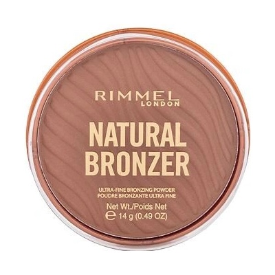 Rimmel London Natural Bronzer Ultra-Fine Bronzing Powder dlouhotrvající bronzer 002 sunbronze 14 g