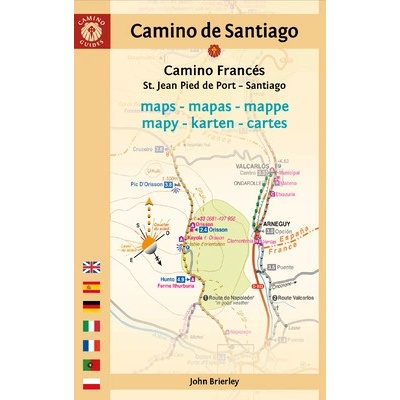 Camino de Santiago Maps (Camino Francs): St. Jean Pied de Port - Santiago de Compostela (Brierley John)