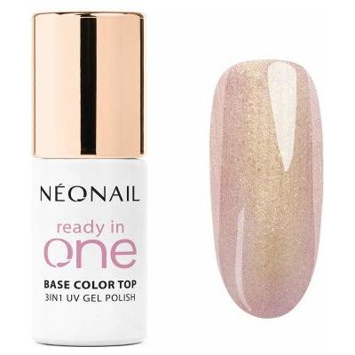 NeoNail READY IN ONE One Rose Glow 01 ružový trblietavý 3v1 gél lak 7,2 ml