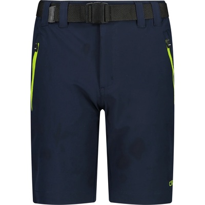 CMP Детски къси панталони CMP Kid's Bermuda with Belt Shorts - B. Blue / Limegreen - размер 164 (EU) (701-3091-0818)