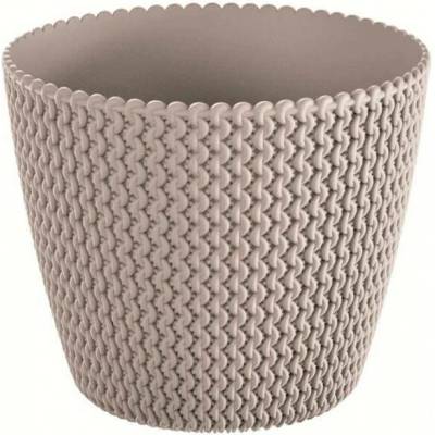 PROSPERPLAST - Obal na kvetináč SPLOFY 16cm mocca, umelá hmota