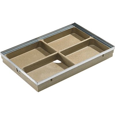 Podlahová vaňa ACO Vario / 750 x 500 mm / polymérbetón Varianta: ivi0