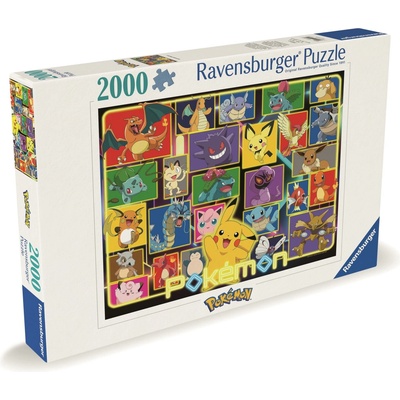 RAVENSBURGER Zářící Pokémoni 2000 dílků