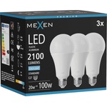 Mexen Nova 3x LED крушка E27, A70, 20W, Студена - 6500K, 2100 lm - L100-E27-2065-01x03 (L100-E27-2065-01x03)