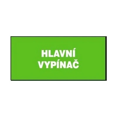 Hlavní vypínač 210x87mm - plast