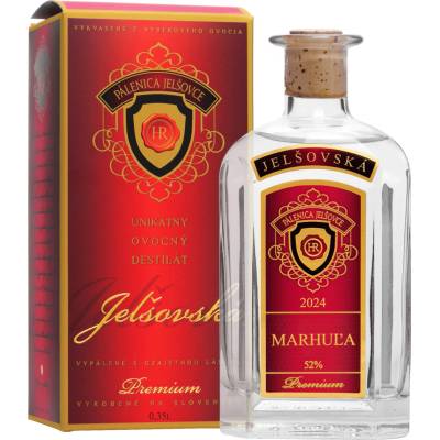 Jelšovská Meruňkovice 52% 0,35 l (karton)