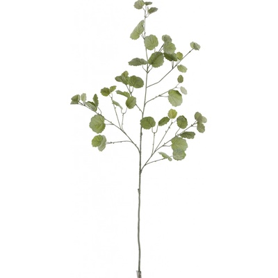 Zelená dekoračná vetvička s listami Branch Leaf - 124cm - J-Line by Jolipa