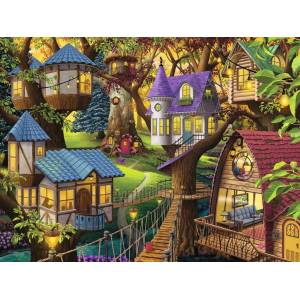 Ravensburger - Puzzle Twilight in the Treetops - 1 500 piese