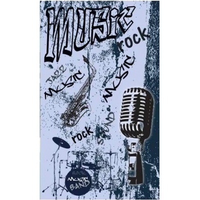DIMEX MS-2-0329 Vliesová fototapeta na zeď Modrá hudba, rozmery 150 x 250 cm