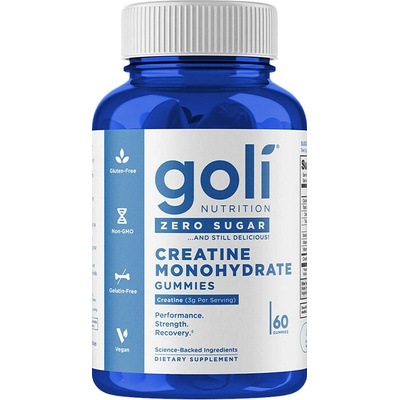 Goli Zero Sugar Creatine Gummies 60 gumových bonbónů
