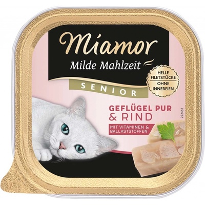 Miamor Milde Mahlzeit Senior čisté drůbeží a hovězí 16 x 100 g