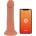 Oninder - bogotÁ vibrator dildo 9 speeds natural 17.5 cm -o- 4 cm - free app, medium