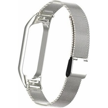 Deveroux Ocelový milánský řemínek pro MiBand 5, easy click - Stríbrný DEV0013
