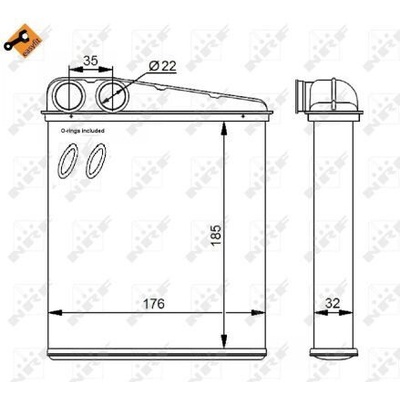 Výměník tepla, vnitřní vytápění NRF 54271
