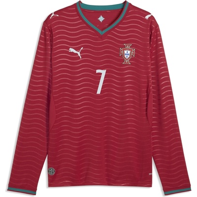 PUMA Футболна фланелка Puma Portugal Ronaldo Long Sleeve Home Shirt World Cup 2026 Adults - Ronaldo 7