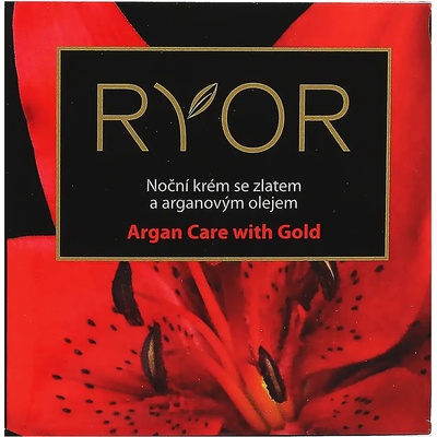 Ryor Argan Care with Gold нощен крем със злато и арганово масло 50 мл