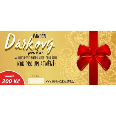 Vánoční dárkový poukaz 200 Kč možnosti: na e-mail – Hledejceny.cz