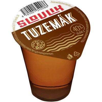 Panák Tuzemák 40% 0,04 l (čistá fľaša)