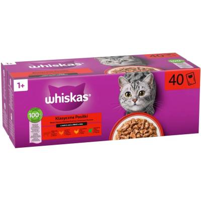 Whiskas пакетчета Класически избор в сос 40 x 85 г