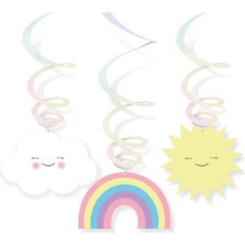 Image 1 of Amscan Декоративни вихри - Дъга и облак 80 см