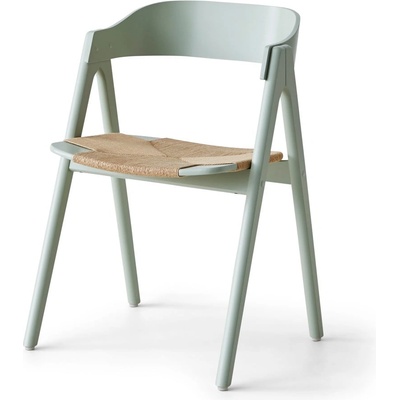 Hammel Furniture Светлозелен трапезен стол от букова дървесина с ратанова седалка Findahl от Hammel Mette - Hammel Furniture (112178101000)